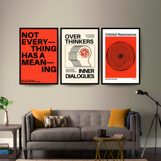 The Contemplation Trio Wall Art