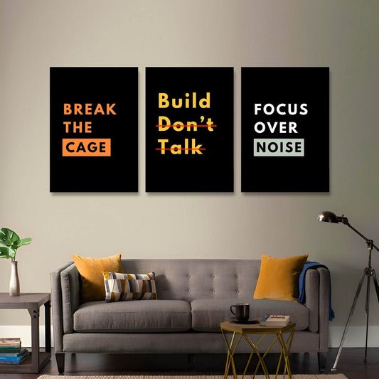 Build Beyond Words Wall Art Set